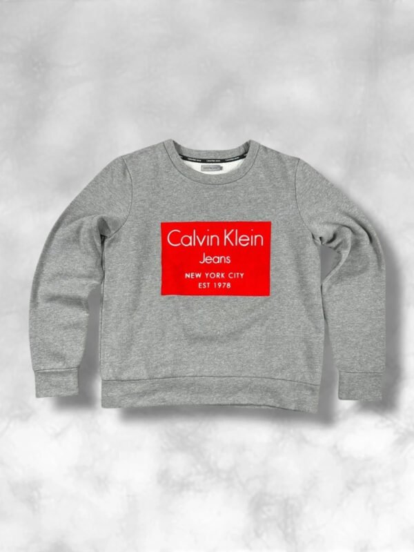 Calvin Klein Sudadera sin capucha Retro Talla S